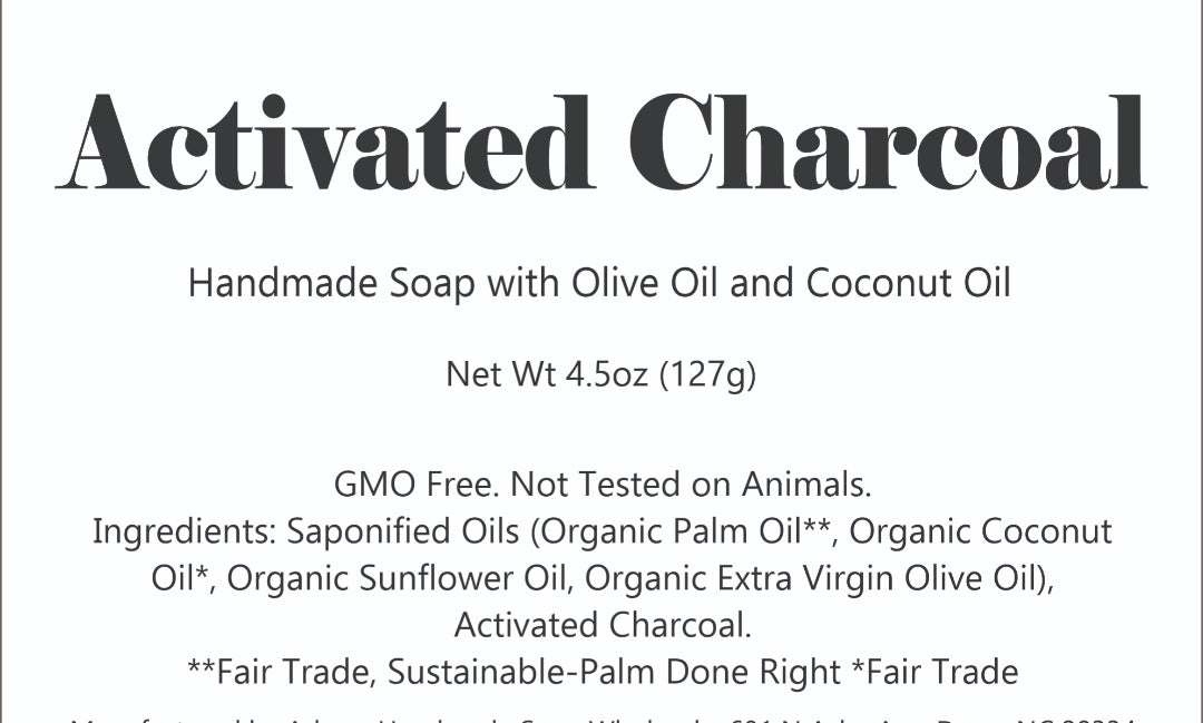 Activated Charcoal Handmade Soap