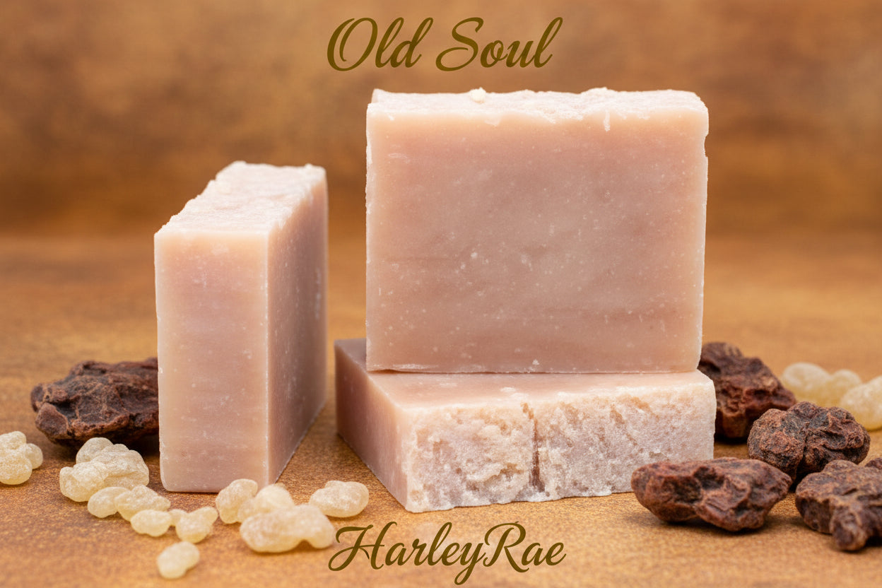 Old Soul Natural bar soap with Frankincense and Myrrh