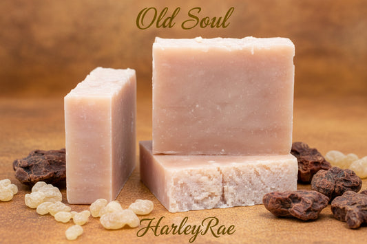 Old Soul Natural bar soap with Frankincense and Myrrh